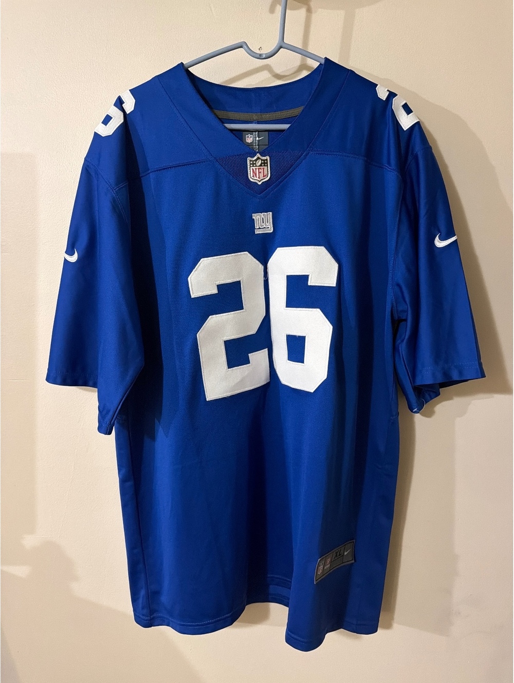Nike NFL New York Giants Saquon Barkley #26 Jersey Mens XL Blue